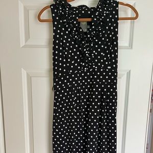 Black and white polka dot size 4 dress